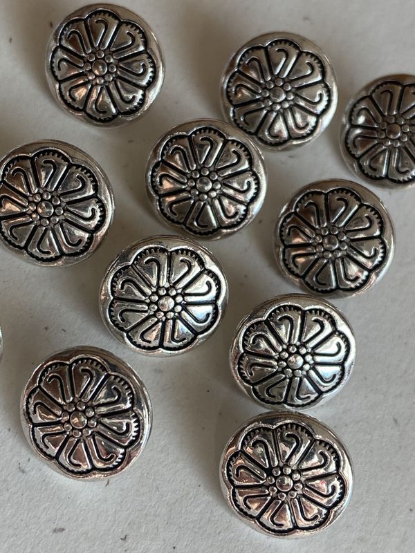 Kofteknapper - Små med blomst