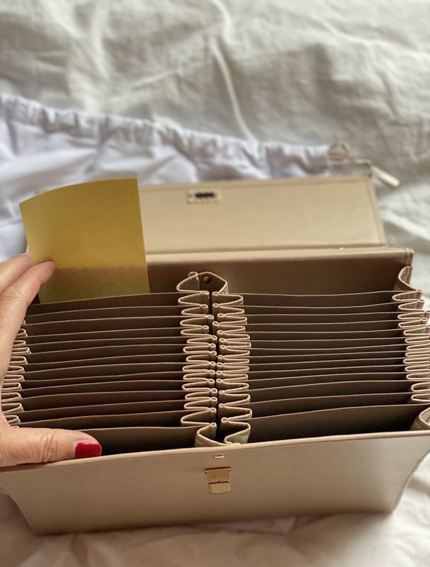 Rundpinneetui dobbel - Beige