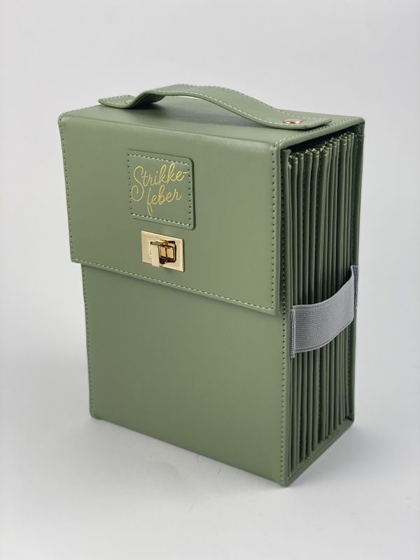 Rundpinnemappe enkel - Grønn