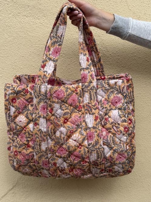 Hovedbilde Anne - weekend bag blockprint