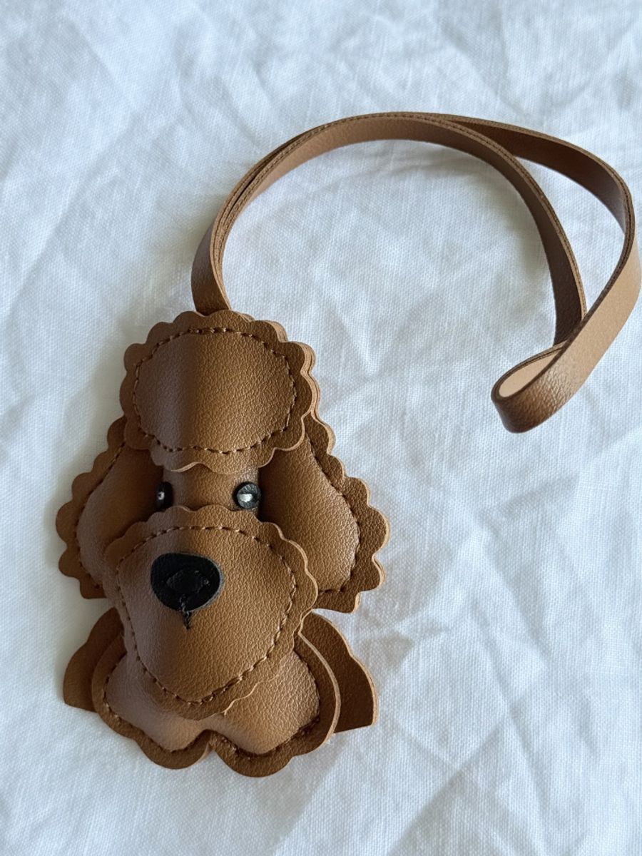 Veskepynt hund - brun
