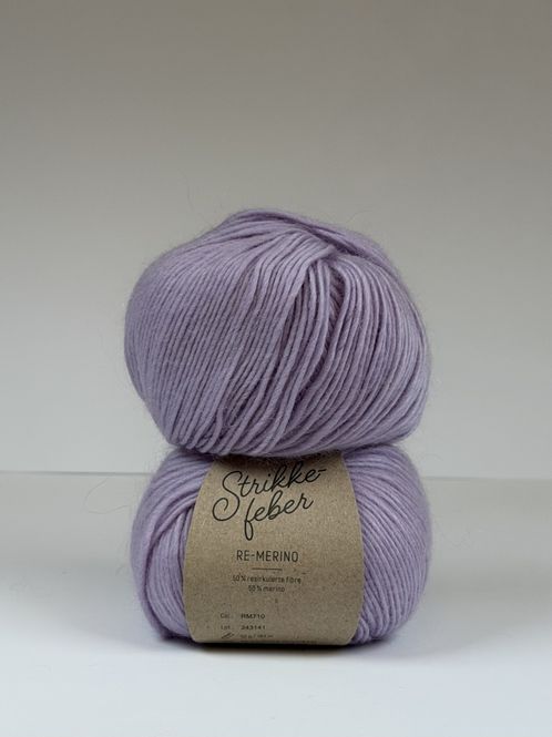 Hovedbilde Re-merino - Lys lilla RM710