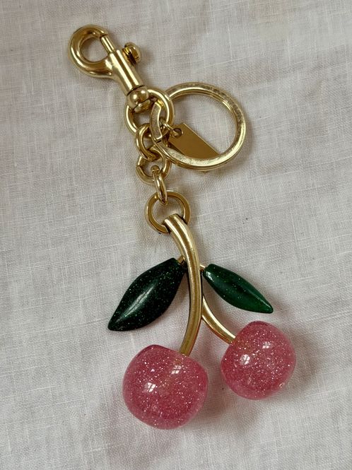 Hovedbilde Nøkkelring cherry - Rosa med grønne blader