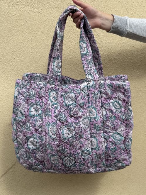 Hovedbilde Cathrine - weekend bag blockprint