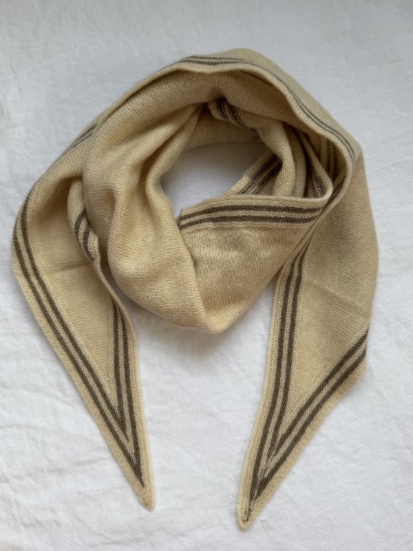 Cashmere skjerf - Beige og brun