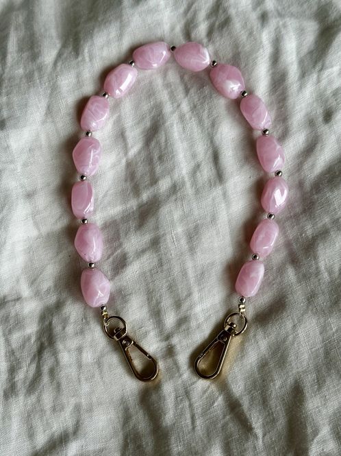 Hovedbilde Tynn perler på en snor - rosa