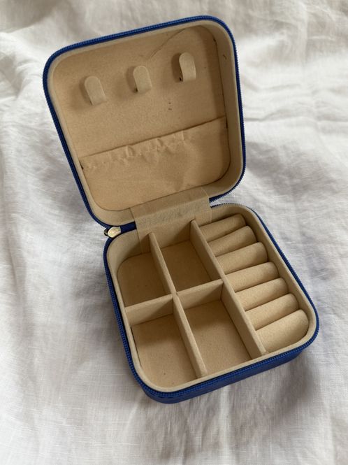 Hovedbilde Reisesmykkeskrin - liten - mørkblå