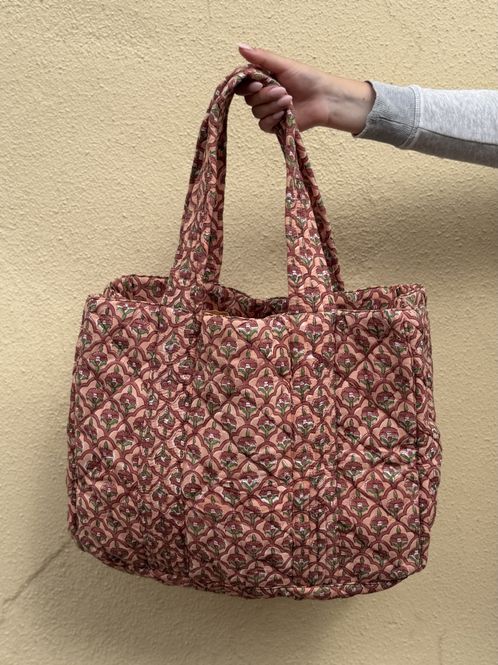 Hovedbilde Kristina - weekend bag blockprint