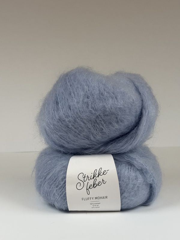 Fluffy Mohair - Lysblå FM308