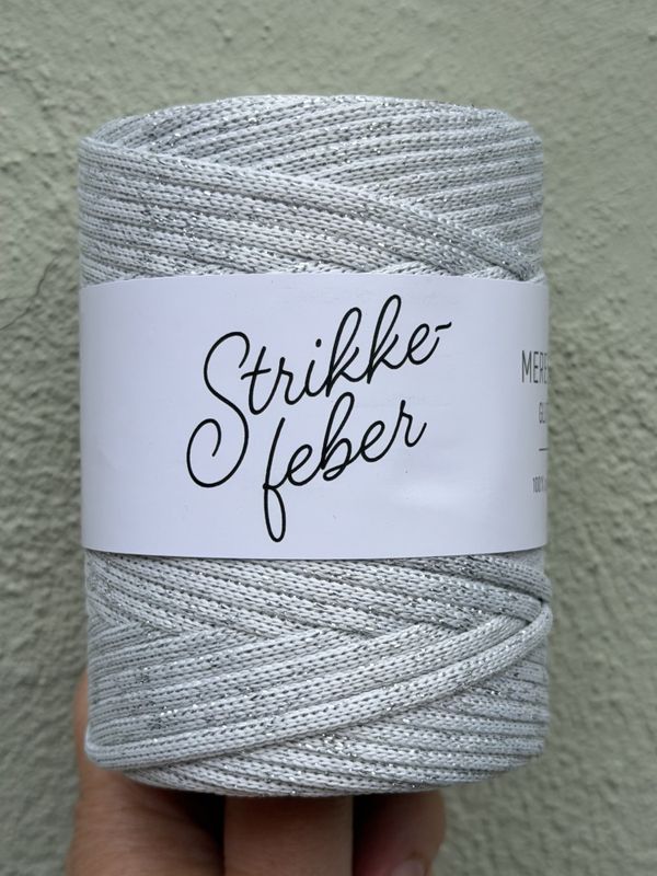 Mere Snor Glitter - #31 Hvit og sølv