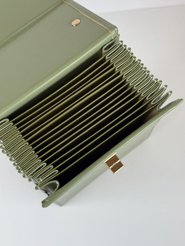 Rundpinnemappe enkel - Grønn