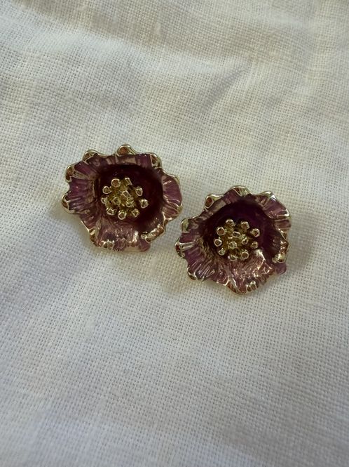 Hovedbilde Rosa metall blomster