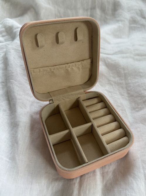 Hovedbilde Reisesmykkeskrin - liten - fersken