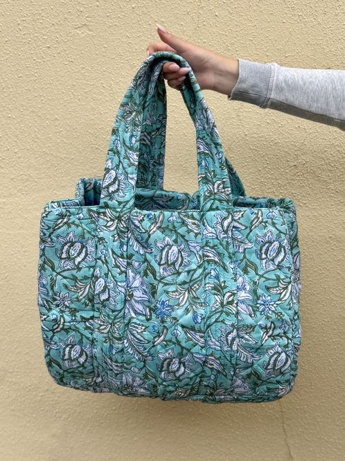 Hovedbilde Mina- weekend bag blockprint