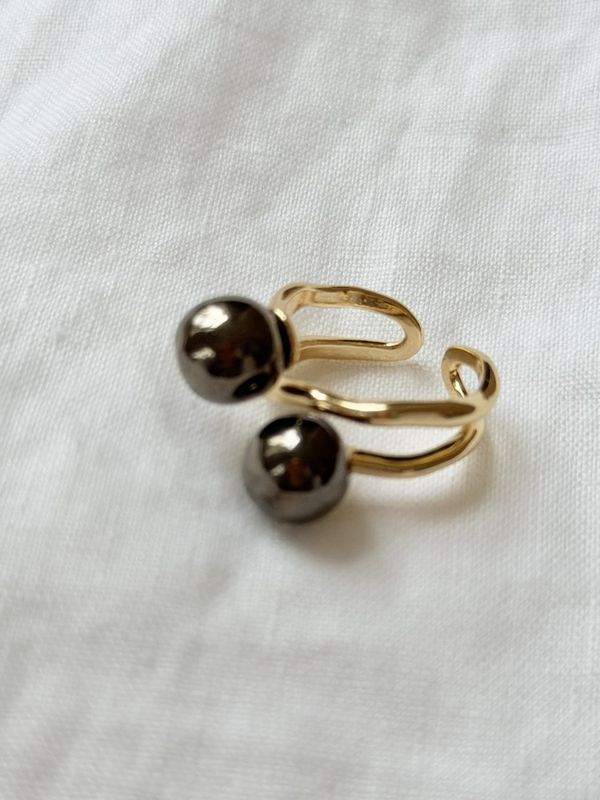 Strikke ring - Gull