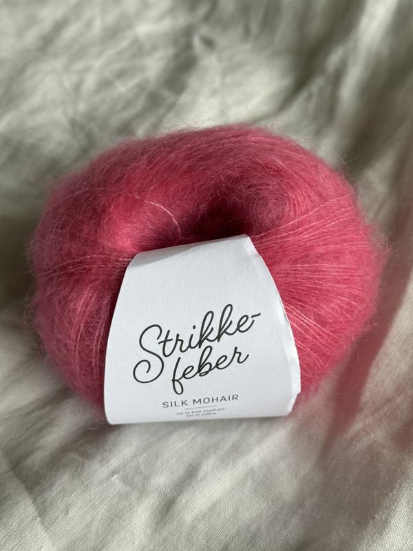 Silk mohair - Bringebærdrops SM937