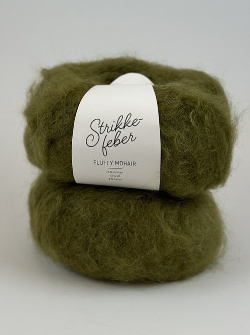 Hovedbilde Fluffy Mohair - Oliven FM009