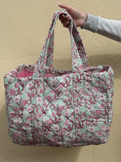Hovedbilde Therese  - weekend bag blockprint