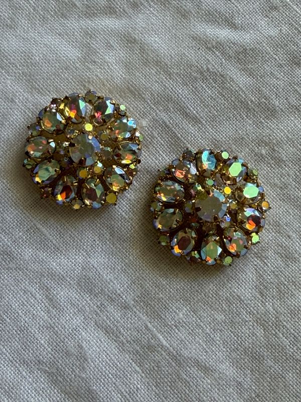 Knapp med AB bling 24mm