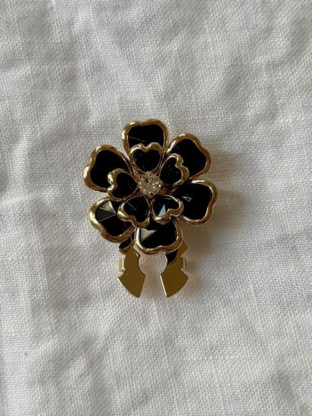 Hovedbilde Button covers - sort blomst