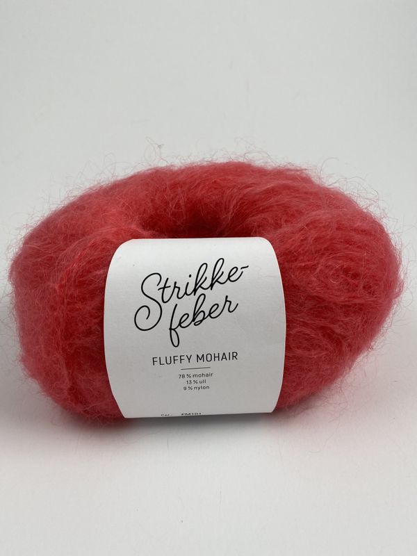 Fluffy Mohair - Coral Red FM101