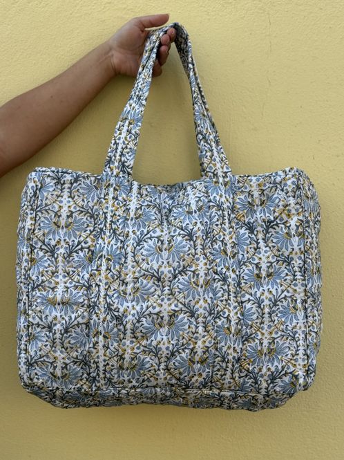 Hovedbilde Kari - weekend bag blockprint
