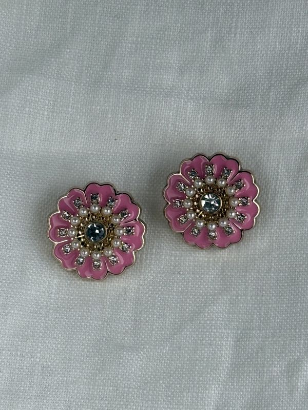 Rosa blomst med bling