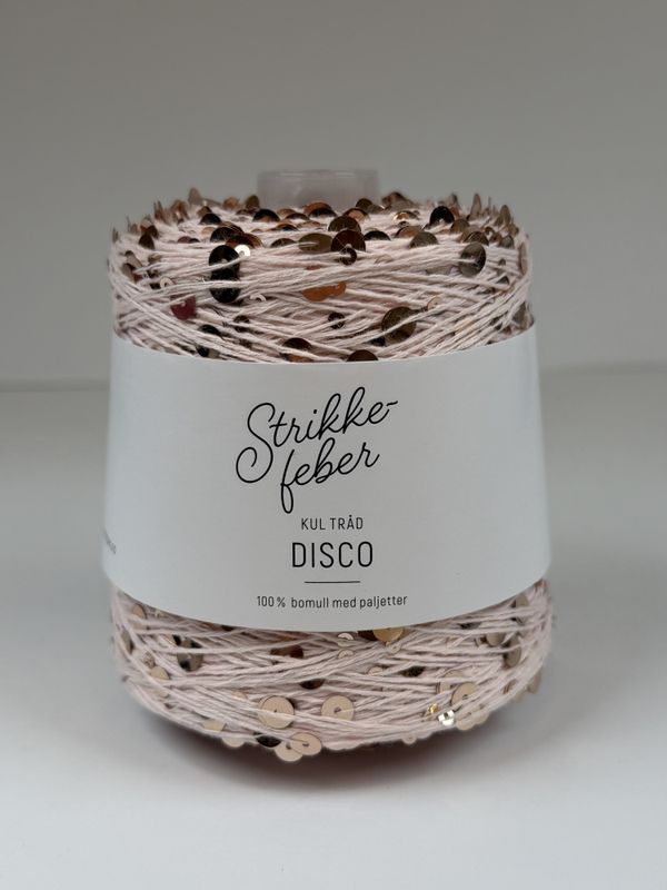 200g Disco #26 Lysrosa med rosegull paljetter