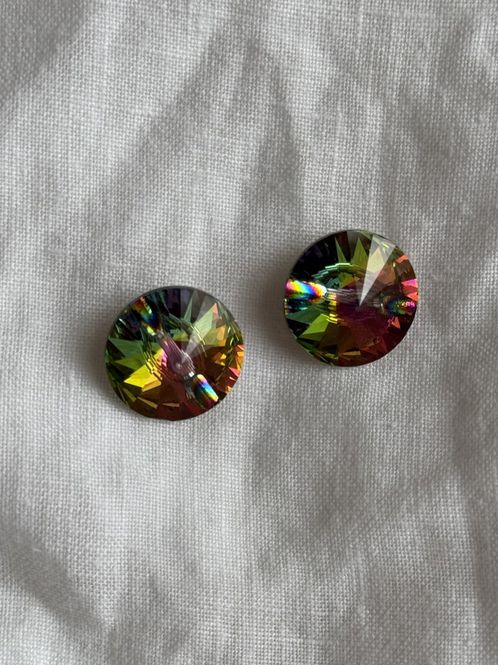 Hovedbilde Crystal knapper 18mm - AB
