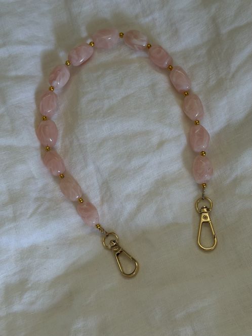 Hovedbilde Tynn perler på en snor 40 cm - Pink